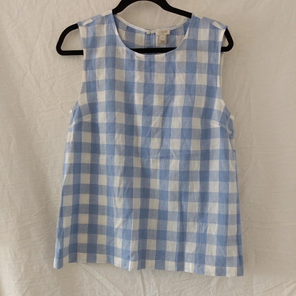 J. Crew Checked Tank